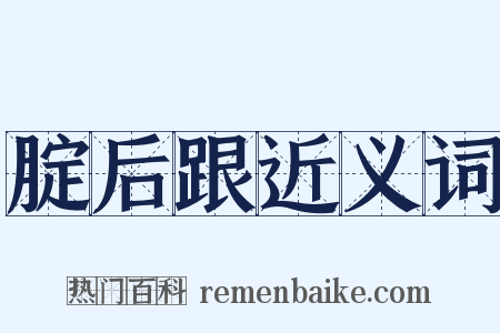 腚后跟近义词是什么意思的图片